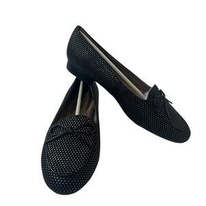 Aerosoles Feel Good Flat Slip On Loafers Womens Size 9 Gold Black